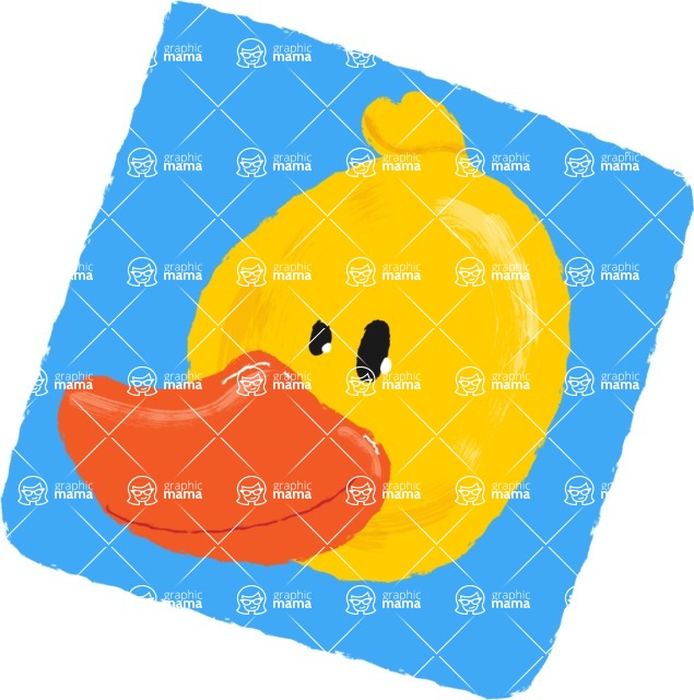 Cartoon Animal PNG Clipart - Baby Duck Watercolor Avatar